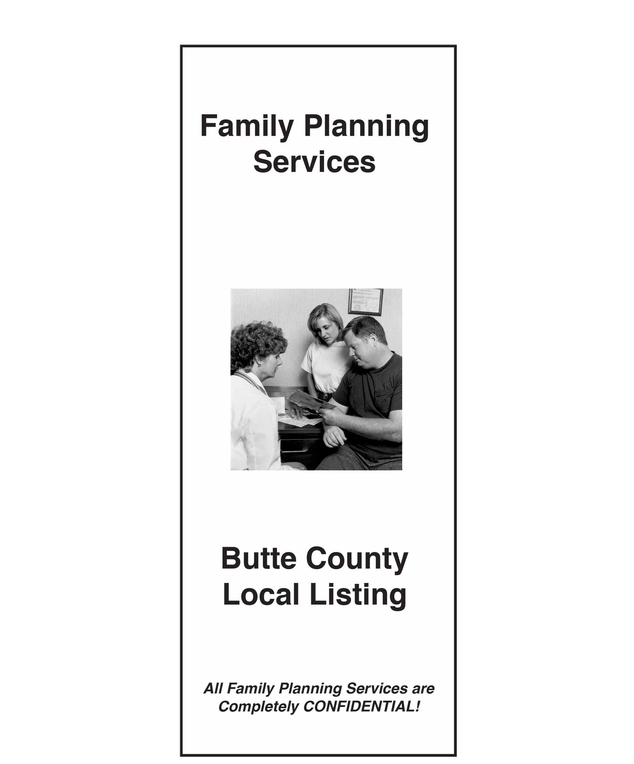 Family Planning Services Local Listing sample cover